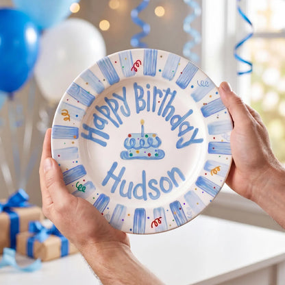 Custom Name Birthday Plate