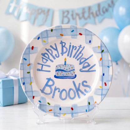 Personalized Kids Birthday Plate for Boys