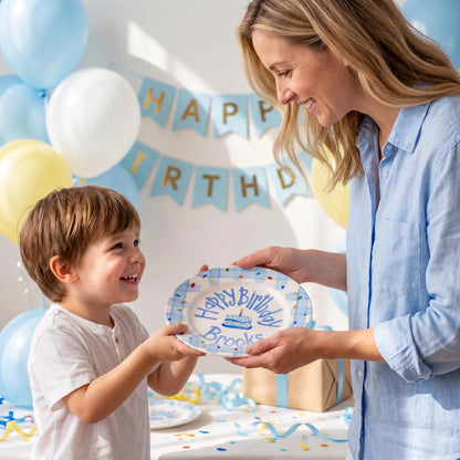 Personalized Kids Birthday Plate for Boys
