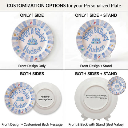 Custom Name Birthday Plate