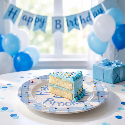 Personalized Kids Birthday Plate for Boys