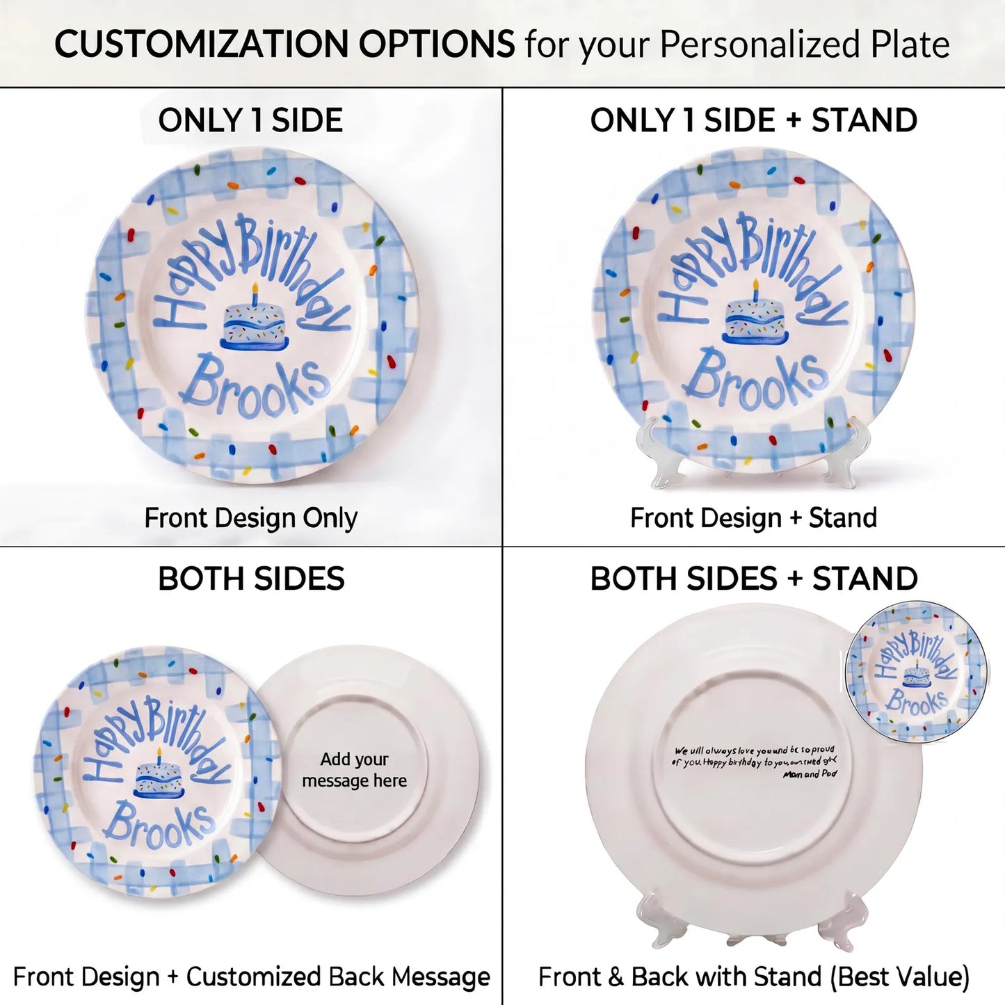 Personalized Kids Birthday Plate for Boys