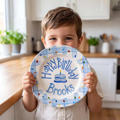 Personalized Kids Birthday Plate for Boys