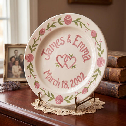 Personalized Anniversary Plate