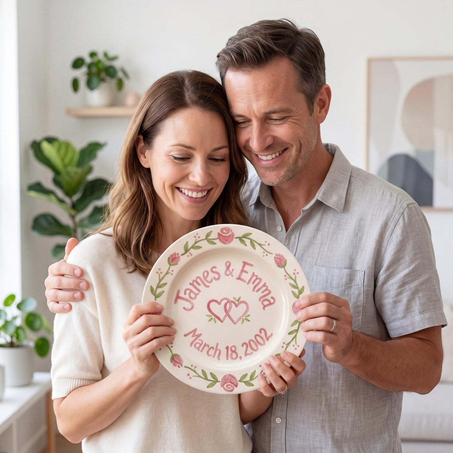 Personalized Anniversary Plate