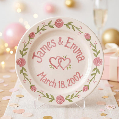 Personalized Anniversary Plate